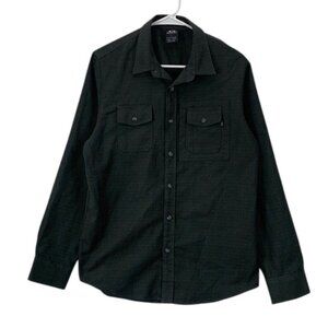 Oakley Button Up Shirt Mens S Gray Long Sleeve Stretch Casual Cotton Performance